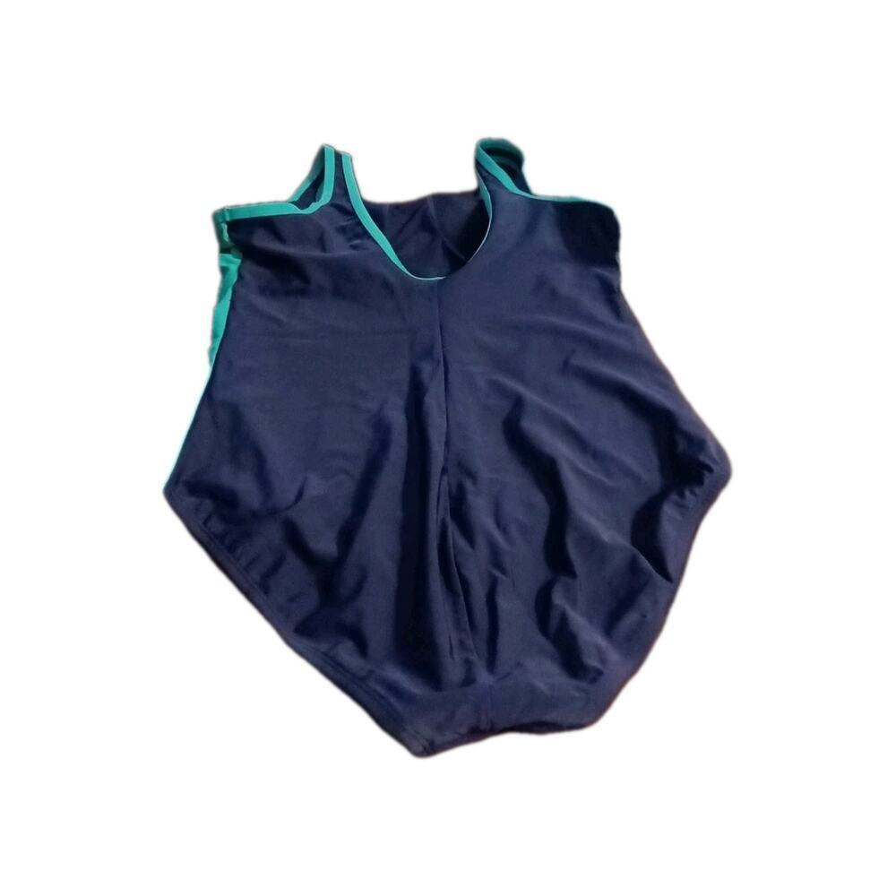 Lands End One Piece Swimsuit Sz.Lg. Blue/Green Beach Summer Vacation - Picture 5 of 5